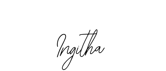 Also You can easily find your signature by using the search form. We will create Ingitha name handwritten signature images for you free of cost using Bearetta-2O07w sign style. Ingitha signature style 12 images and pictures png