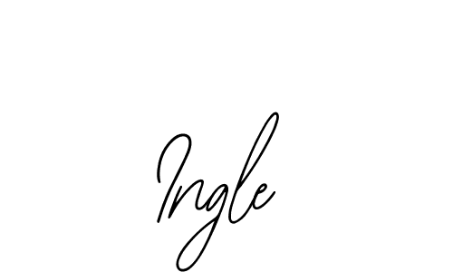 How to make Ingle name signature. Use Bearetta-2O07w style for creating short signs online. This is the latest handwritten sign. Ingle signature style 12 images and pictures png