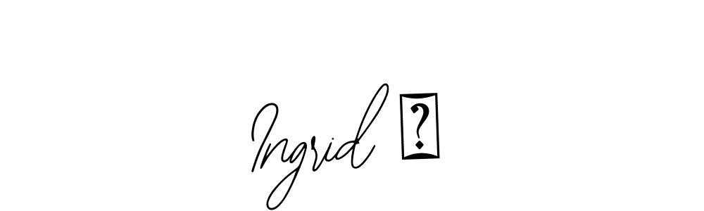 Ingrid ♡ stylish signature style. Best Handwritten Sign (Bearetta-2O07w) for my name. Handwritten Signature Collection Ideas for my name Ingrid ♡. Ingrid ♡ signature style 12 images and pictures png