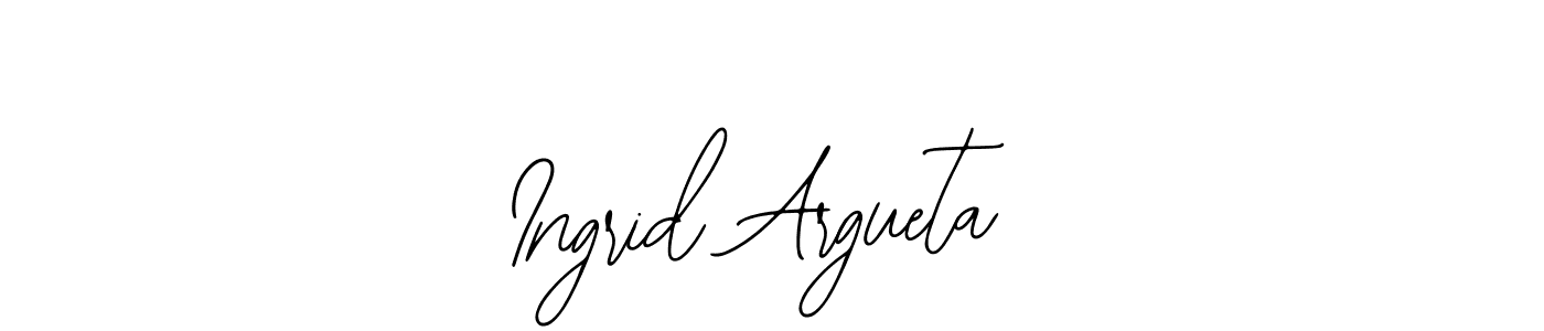 You should practise on your own different ways (Bearetta-2O07w) to write your name (Ingrid Argueta) in signature. don't let someone else do it for you. Ingrid Argueta signature style 12 images and pictures png