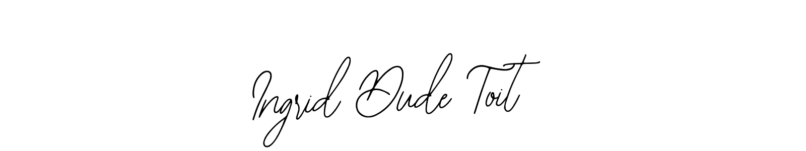 Create a beautiful signature design for name Ingrid Dude Toit. With this signature (Bearetta-2O07w) fonts, you can make a handwritten signature for free. Ingrid Dude Toit signature style 12 images and pictures png