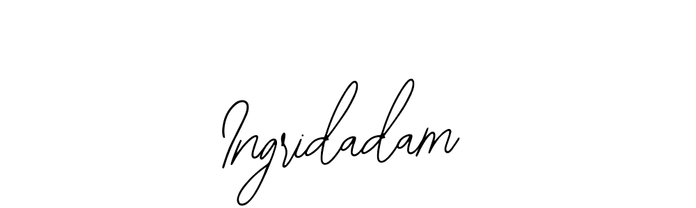 You should practise on your own different ways (Bearetta-2O07w) to write your name (Ingridadam) in signature. don't let someone else do it for you. Ingridadam signature style 12 images and pictures png