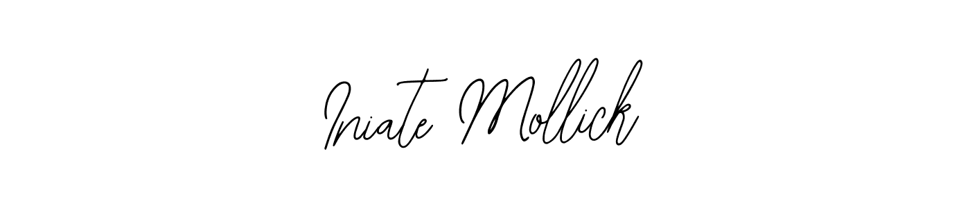How to make Iniate Mollick signature? Bearetta-2O07w is a professional autograph style. Create handwritten signature for Iniate Mollick name. Iniate Mollick signature style 12 images and pictures png
