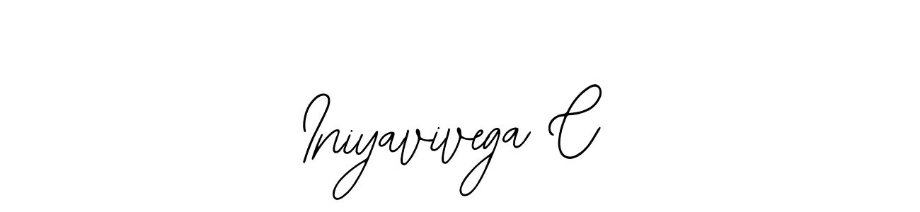 Similarly Bearetta-2O07w is the best handwritten signature design. Signature creator online .You can use it as an online autograph creator for name Iniyavivega C. Iniyavivega C signature style 12 images and pictures png