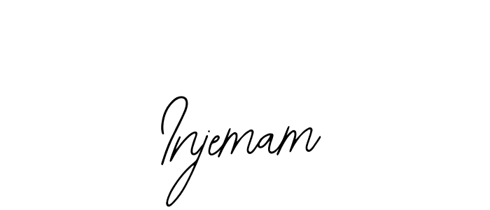 How to make Injemam name signature. Use Bearetta-2O07w style for creating short signs online. This is the latest handwritten sign. Injemam signature style 12 images and pictures png