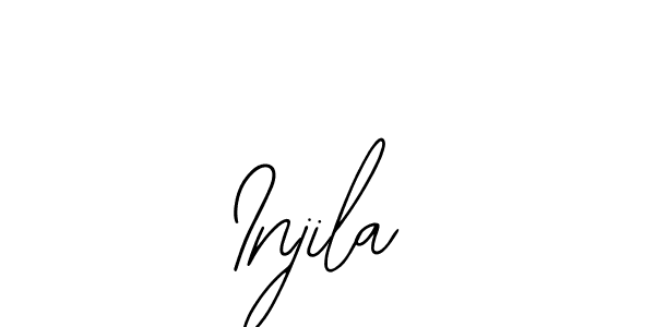 How to make Injila signature? Bearetta-2O07w is a professional autograph style. Create handwritten signature for Injila name. Injila signature style 12 images and pictures png
