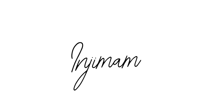 You should practise on your own different ways (Bearetta-2O07w) to write your name (Injimam) in signature. don't let someone else do it for you. Injimam signature style 12 images and pictures png