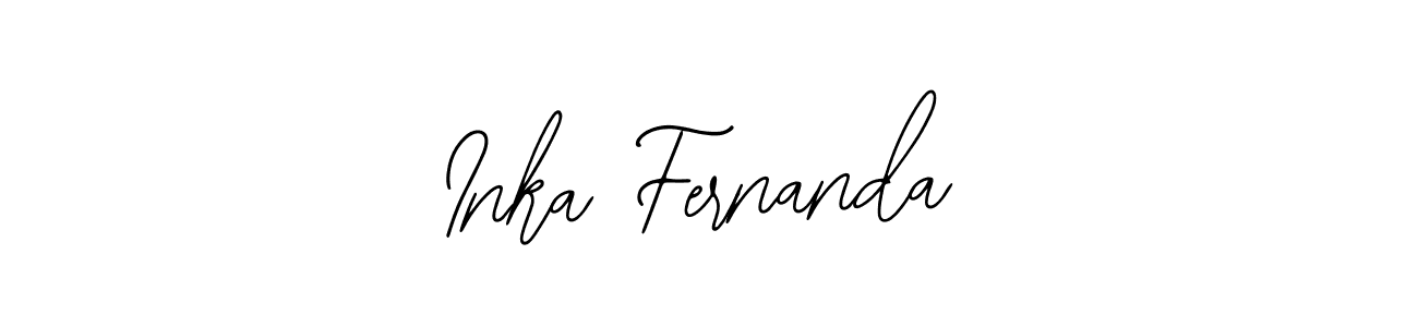 Also You can easily find your signature by using the search form. We will create Inka Fernanda name handwritten signature images for you free of cost using Bearetta-2O07w sign style. Inka Fernanda signature style 12 images and pictures png