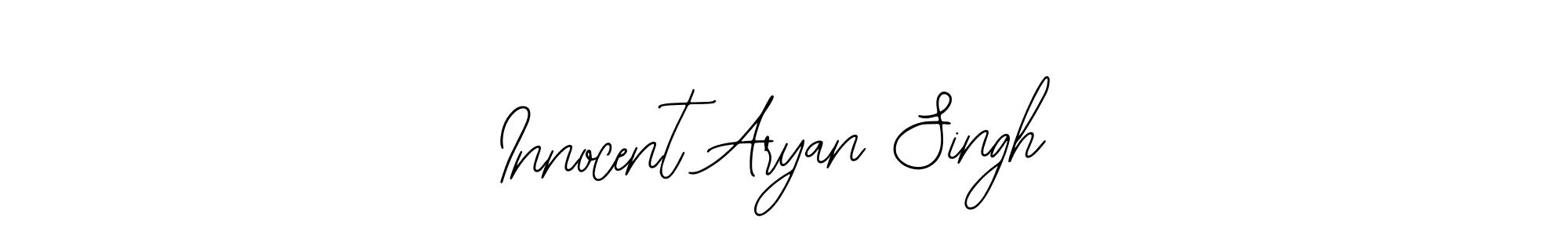 How to Draw Innocent Aryan Singh signature style? Bearetta-2O07w is a latest design signature styles for name Innocent Aryan Singh. Innocent Aryan Singh signature style 12 images and pictures png