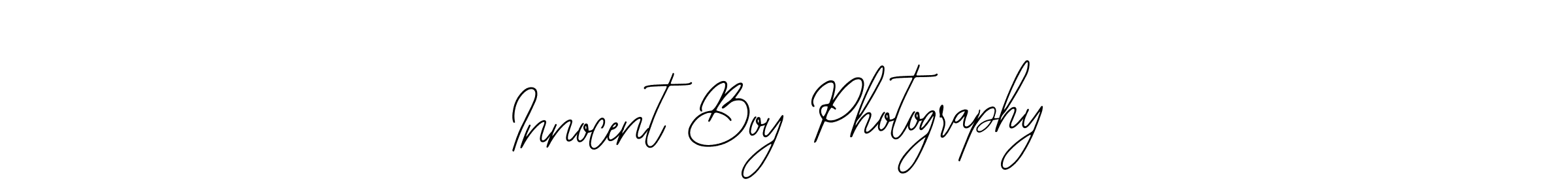 The best way (Bearetta-2O07w) to make a short signature is to pick only two or three words in your name. The name Innocent Boy Photography include a total of six letters. For converting this name. Innocent Boy Photography signature style 12 images and pictures png