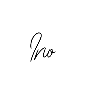 How to make Ino signature? Bearetta-2O07w is a professional autograph style. Create handwritten signature for Ino name. Ino signature style 12 images and pictures png