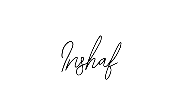 Also we have Inshaf name is the best signature style. Create professional handwritten signature collection using Bearetta-2O07w autograph style. Inshaf signature style 12 images and pictures png