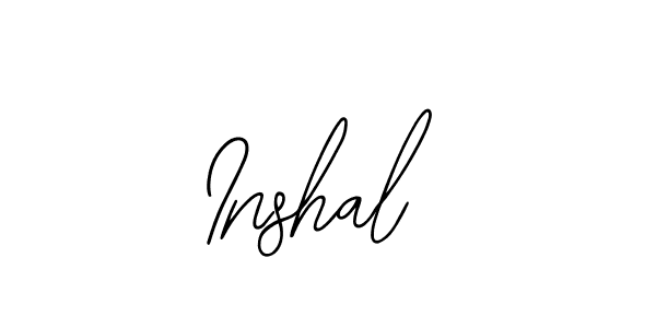 Inshal stylish signature style. Best Handwritten Sign (Bearetta-2O07w) for my name. Handwritten Signature Collection Ideas for my name Inshal. Inshal signature style 12 images and pictures png