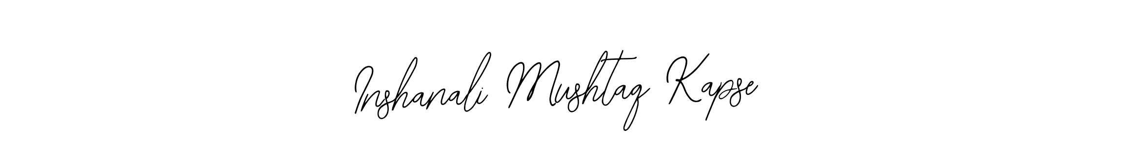 Inshanali Mushtaq Kapse stylish signature style. Best Handwritten Sign (Bearetta-2O07w) for my name. Handwritten Signature Collection Ideas for my name Inshanali Mushtaq Kapse. Inshanali Mushtaq Kapse signature style 12 images and pictures png