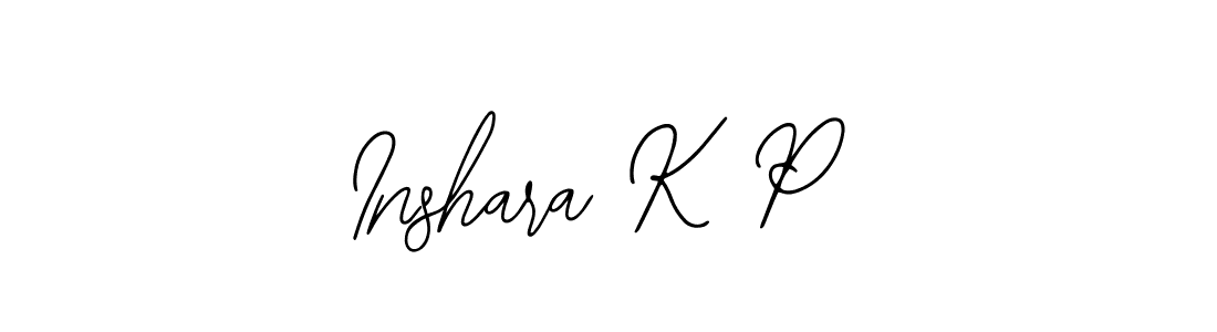 Best and Professional Signature Style for Inshara K P. Bearetta-2O07w Best Signature Style Collection. Inshara K P signature style 12 images and pictures png