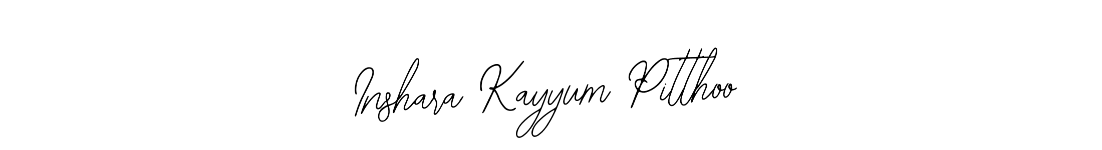 This is the best signature style for the Inshara Kayyum Pitthoo name. Also you like these signature font (Bearetta-2O07w). Mix name signature. Inshara Kayyum Pitthoo signature style 12 images and pictures png