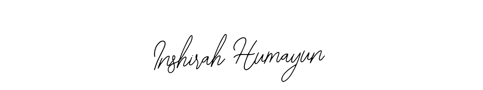 How to make Inshirah Humayun signature? Bearetta-2O07w is a professional autograph style. Create handwritten signature for Inshirah Humayun name. Inshirah Humayun signature style 12 images and pictures png