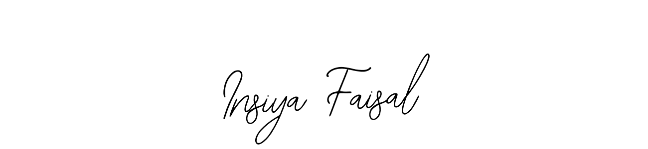 Bearetta-2O07w is a professional signature style that is perfect for those who want to add a touch of class to their signature. It is also a great choice for those who want to make their signature more unique. Get Insiya Faisal name to fancy signature for free. Insiya Faisal signature style 12 images and pictures png
