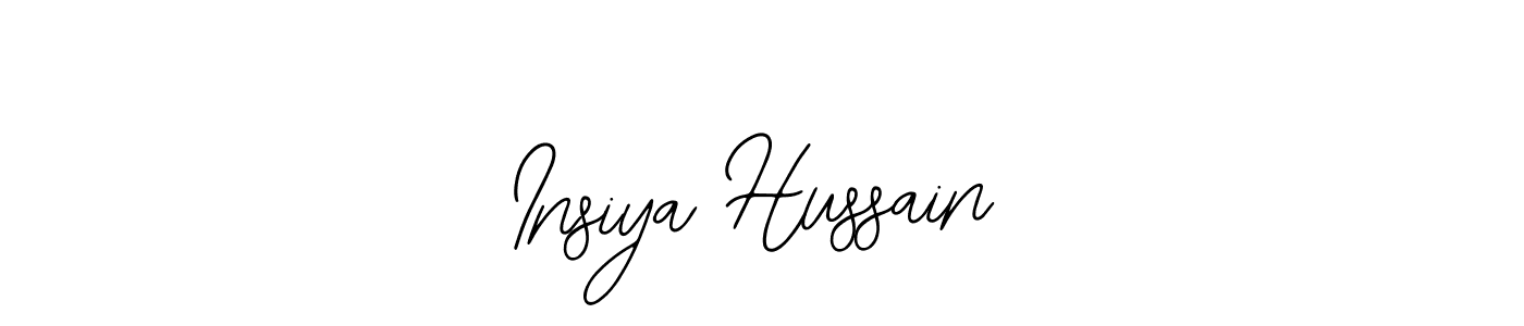 This is the best signature style for the Insiya Hussain name. Also you like these signature font (Bearetta-2O07w). Mix name signature. Insiya Hussain signature style 12 images and pictures png