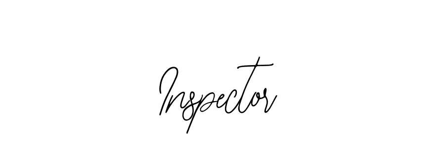 How to make Inspector signature? Bearetta-2O07w is a professional autograph style. Create handwritten signature for Inspector name. Inspector signature style 12 images and pictures png