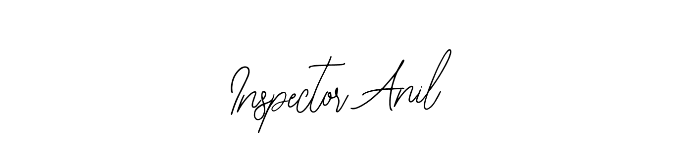 You should practise on your own different ways (Bearetta-2O07w) to write your name (Inspector Anil) in signature. don't let someone else do it for you. Inspector Anil signature style 12 images and pictures png