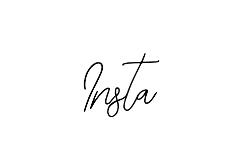 How to make Insta signature? Bearetta-2O07w is a professional autograph style. Create handwritten signature for Insta name. Insta signature style 12 images and pictures png