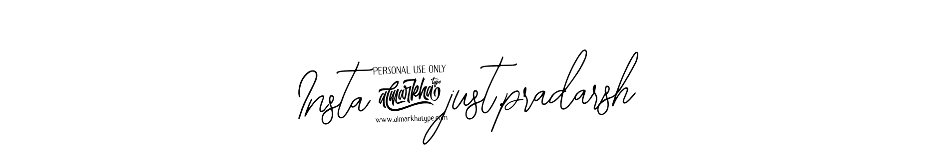 You should practise on your own different ways (Bearetta-2O07w) to write your name (Insta@just.pradarsh) in signature. don't let someone else do it for you. Insta@just.pradarsh signature style 12 images and pictures png