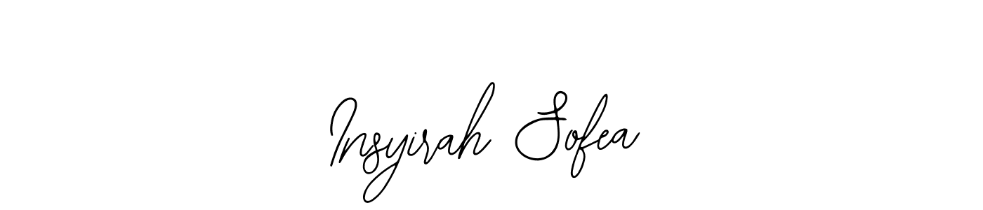 It looks lik you need a new signature style for name Insyirah Sofea. Design unique handwritten (Bearetta-2O07w) signature with our free signature maker in just a few clicks. Insyirah Sofea signature style 12 images and pictures png