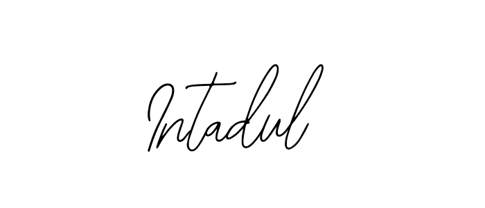 How to make Intadul signature? Bearetta-2O07w is a professional autograph style. Create handwritten signature for Intadul name. Intadul signature style 12 images and pictures png