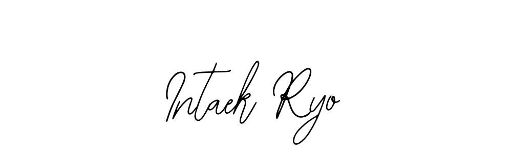 Bearetta-2O07w is a professional signature style that is perfect for those who want to add a touch of class to their signature. It is also a great choice for those who want to make their signature more unique. Get Intaek Ryo name to fancy signature for free. Intaek Ryo signature style 12 images and pictures png
