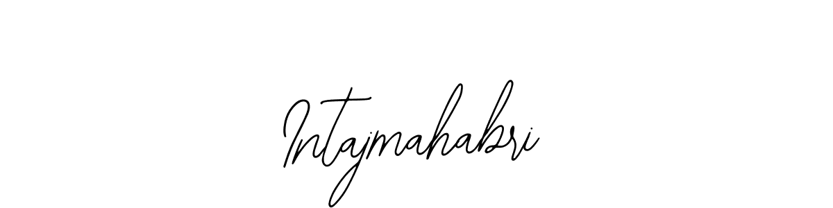 You should practise on your own different ways (Bearetta-2O07w) to write your name (Intajmahabri) in signature. don't let someone else do it for you. Intajmahabri signature style 12 images and pictures png