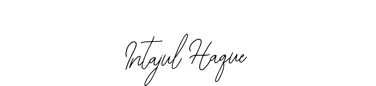 Also You can easily find your signature by using the search form. We will create Intajul Haque name handwritten signature images for you free of cost using Bearetta-2O07w sign style. Intajul Haque signature style 12 images and pictures png