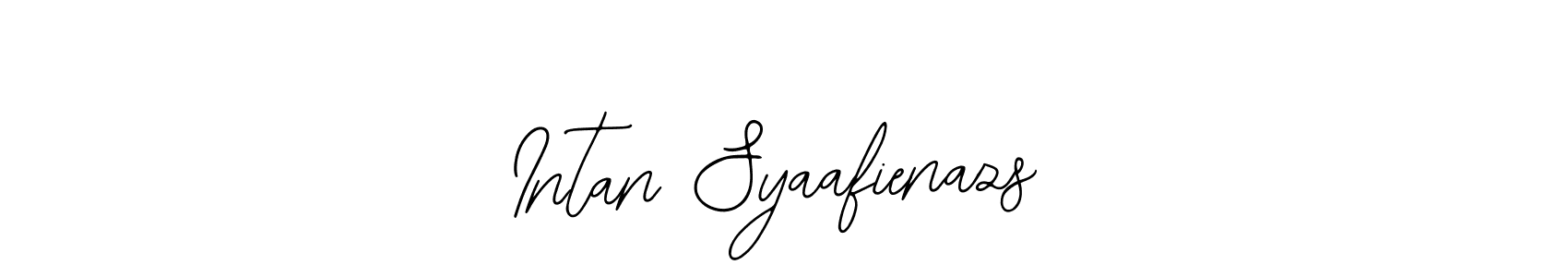 How to make Intan Syaafienazs name signature. Use Bearetta-2O07w style for creating short signs online. This is the latest handwritten sign. Intan Syaafienazs signature style 12 images and pictures png