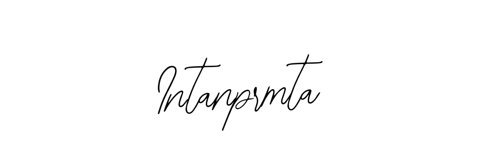 The best way (Bearetta-2O07w) to make a short signature is to pick only two or three words in your name. The name Intanprmta include a total of six letters. For converting this name. Intanprmta signature style 12 images and pictures png