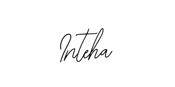 Bearetta-2O07w is a professional signature style that is perfect for those who want to add a touch of class to their signature. It is also a great choice for those who want to make their signature more unique. Get Inteha name to fancy signature for free. Inteha signature style 12 images and pictures png