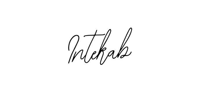 Make a beautiful signature design for name Intekab. With this signature (Bearetta-2O07w) style, you can create a handwritten signature for free. Intekab signature style 12 images and pictures png