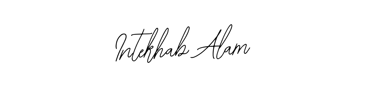 How to make Intekhab Alam signature? Bearetta-2O07w is a professional autograph style. Create handwritten signature for Intekhab Alam name. Intekhab Alam signature style 12 images and pictures png