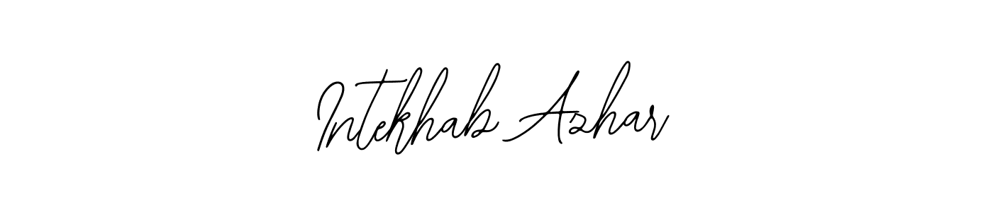Make a beautiful signature design for name Intekhab Azhar. Use this online signature maker to create a handwritten signature for free. Intekhab Azhar signature style 12 images and pictures png