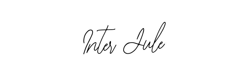 How to make Inter Jule signature? Bearetta-2O07w is a professional autograph style. Create handwritten signature for Inter Jule name. Inter Jule signature style 12 images and pictures png