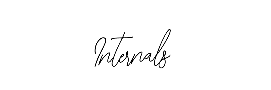 Use a signature maker to create a handwritten signature online. With this signature software, you can design (Bearetta-2O07w) your own signature for name Internals. Internals signature style 12 images and pictures png