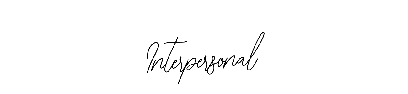 Interpersonal stylish signature style. Best Handwritten Sign (Bearetta-2O07w) for my name. Handwritten Signature Collection Ideas for my name Interpersonal. Interpersonal signature style 12 images and pictures png