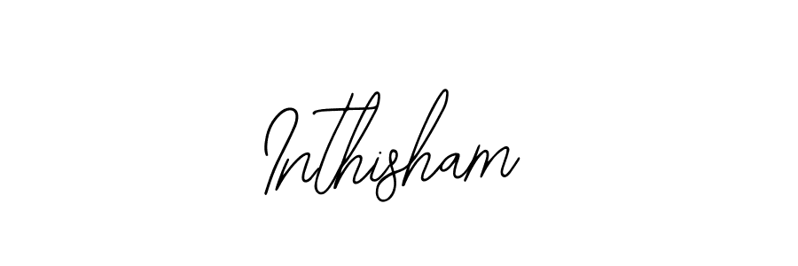 Design your own signature with our free online signature maker. With this signature software, you can create a handwritten (Bearetta-2O07w) signature for name Inthisham. Inthisham signature style 12 images and pictures png