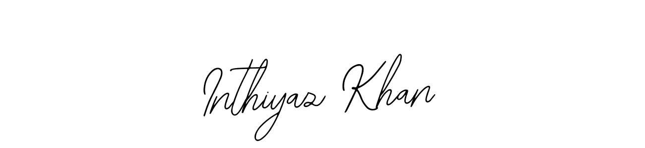 How to Draw Inthiyaz Khan signature style? Bearetta-2O07w is a latest design signature styles for name Inthiyaz Khan. Inthiyaz Khan signature style 12 images and pictures png