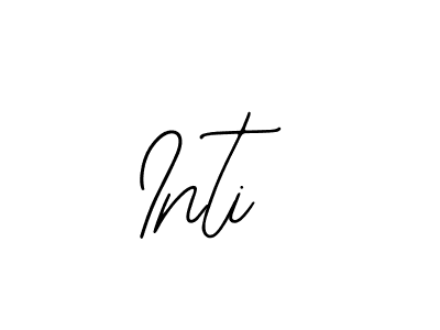 Also You can easily find your signature by using the search form. We will create Inti name handwritten signature images for you free of cost using Bearetta-2O07w sign style. Inti signature style 12 images and pictures png