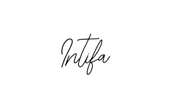 The best way (Bearetta-2O07w) to make a short signature is to pick only two or three words in your name. The name Intifa include a total of six letters. For converting this name. Intifa signature style 12 images and pictures png
