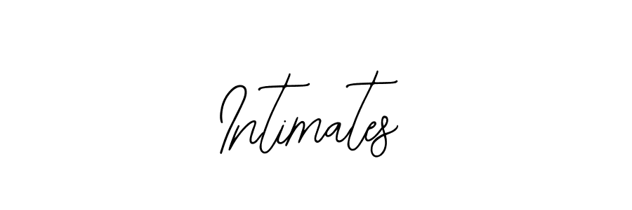 Make a beautiful signature design for name Intimates. With this signature (Bearetta-2O07w) style, you can create a handwritten signature for free. Intimates signature style 12 images and pictures png