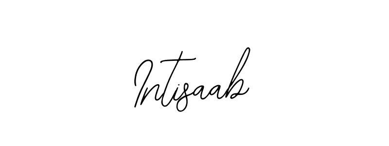 Design your own signature with our free online signature maker. With this signature software, you can create a handwritten (Bearetta-2O07w) signature for name Intisaab. Intisaab signature style 12 images and pictures png