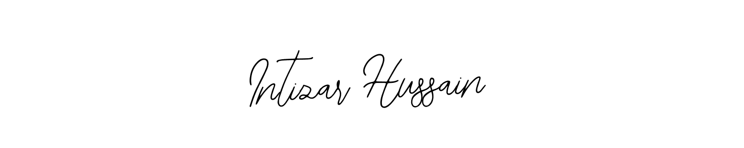 The best way (Bearetta-2O07w) to make a short signature is to pick only two or three words in your name. The name Intizar Hussain include a total of six letters. For converting this name. Intizar Hussain signature style 12 images and pictures png