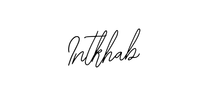 The best way (Bearetta-2O07w) to make a short signature is to pick only two or three words in your name. The name Intkhab include a total of six letters. For converting this name. Intkhab signature style 12 images and pictures png
