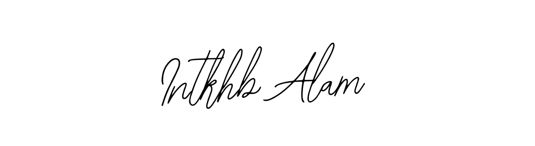 Use a signature maker to create a handwritten signature online. With this signature software, you can design (Bearetta-2O07w) your own signature for name Intkhb Alam. Intkhb Alam signature style 12 images and pictures png